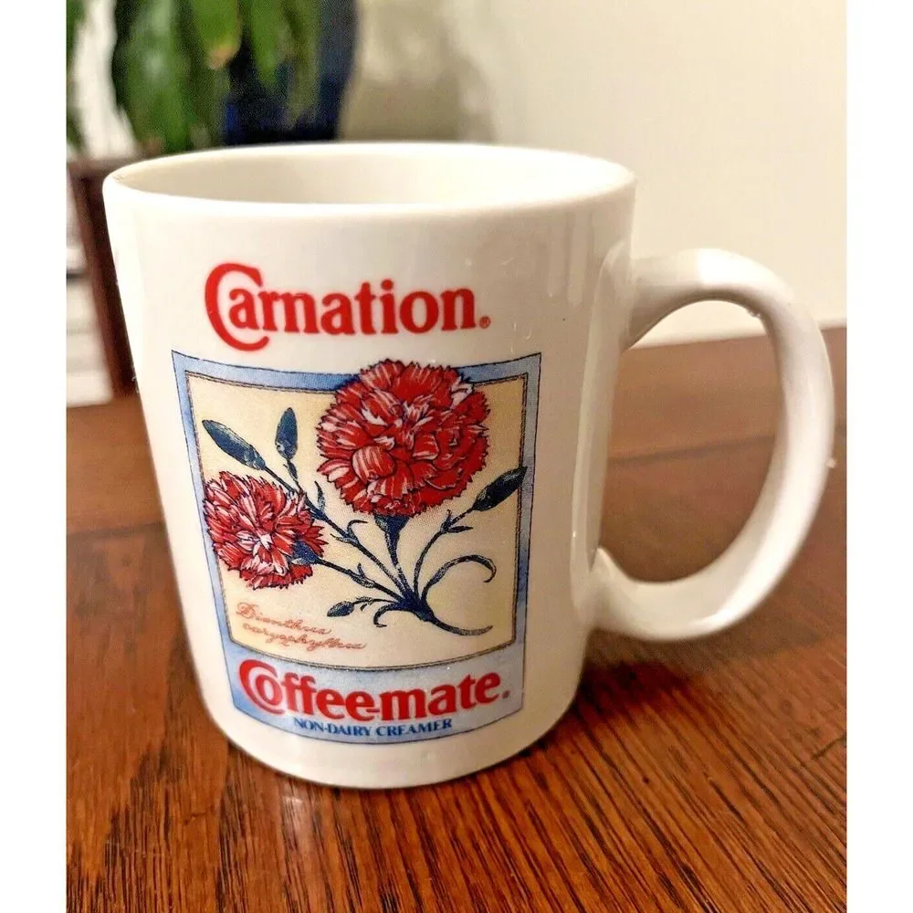 Vtg 1993 Carnation Coffee-mate Coffee Mugs Botanical Collector's Series Lot of 3